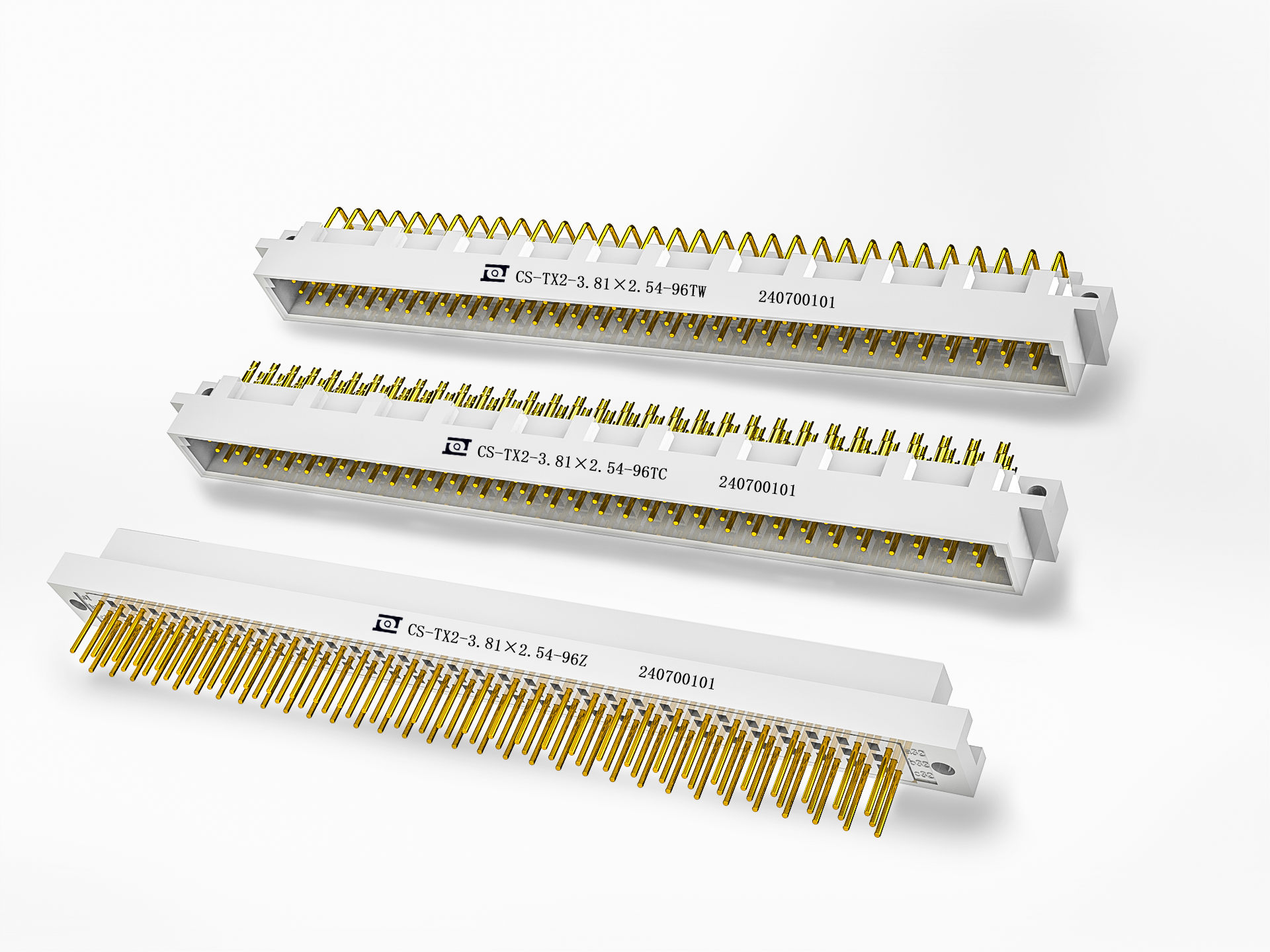 CS-TX2-3.81×2.54-96TW/Z(ZC)線簧矩形電連接器